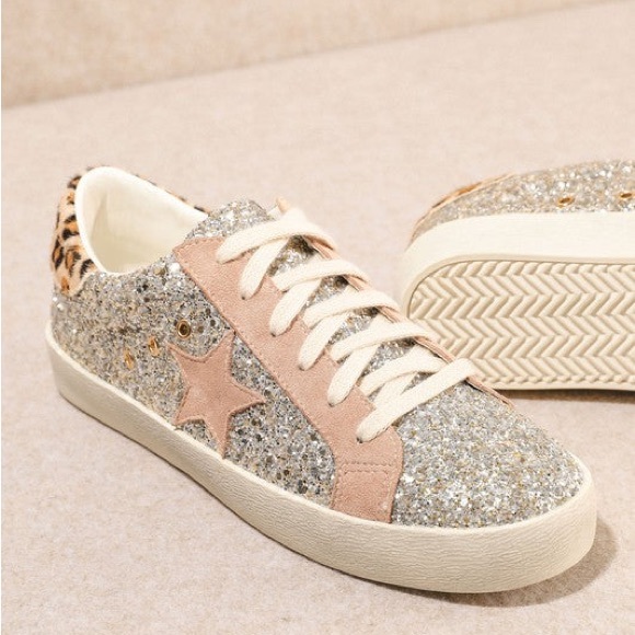 SKYLAR LIGHT GOLD SNEAKER - Picture 3 of 4